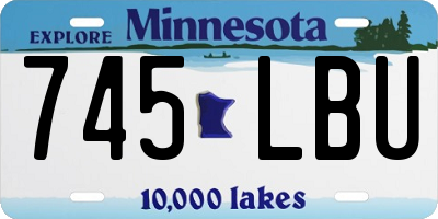 MN license plate 745LBU
