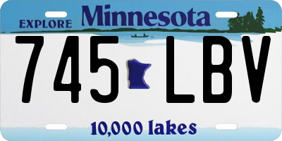 MN license plate 745LBV