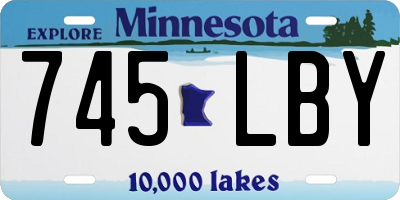 MN license plate 745LBY