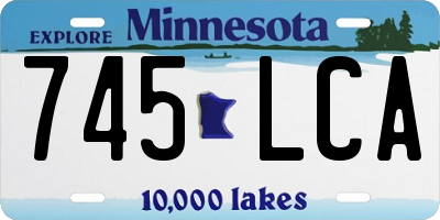 MN license plate 745LCA