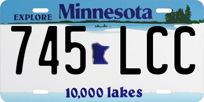 MN license plate 745LCC