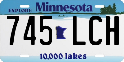 MN license plate 745LCH