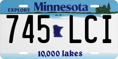 MN license plate 745LCI