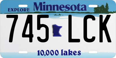MN license plate 745LCK