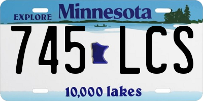 MN license plate 745LCS