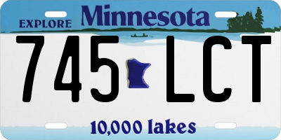 MN license plate 745LCT