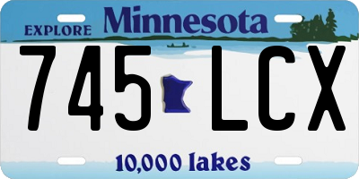 MN license plate 745LCX