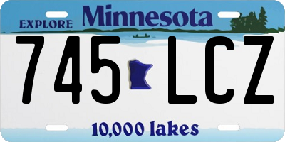 MN license plate 745LCZ