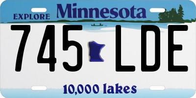MN license plate 745LDE