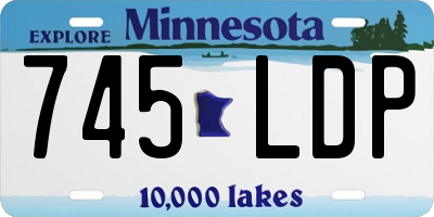 MN license plate 745LDP