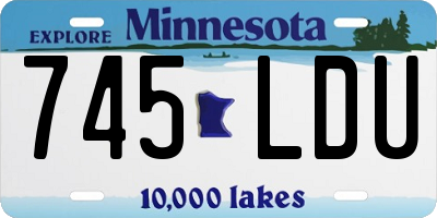 MN license plate 745LDU