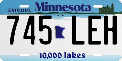 MN license plate 745LEH