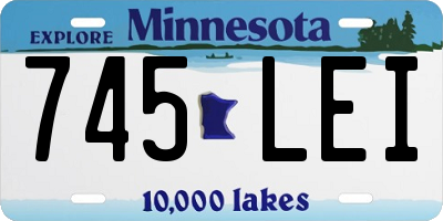 MN license plate 745LEI