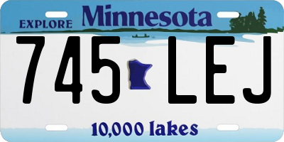 MN license plate 745LEJ