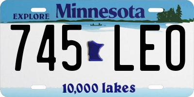 MN license plate 745LEO