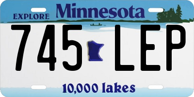 MN license plate 745LEP
