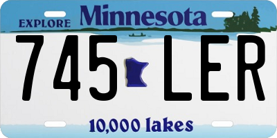 MN license plate 745LER