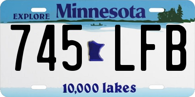 MN license plate 745LFB