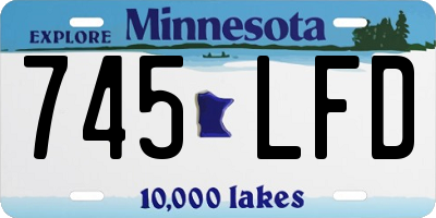 MN license plate 745LFD