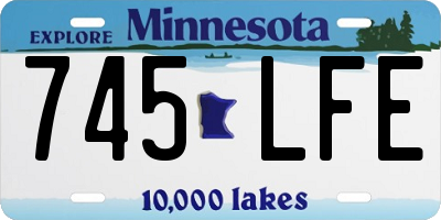 MN license plate 745LFE