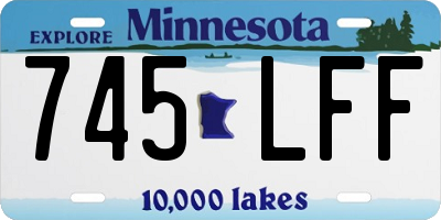 MN license plate 745LFF