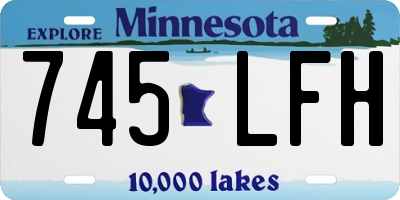 MN license plate 745LFH