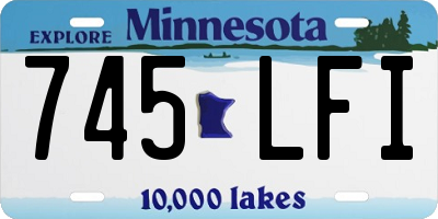 MN license plate 745LFI