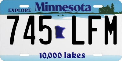 MN license plate 745LFM