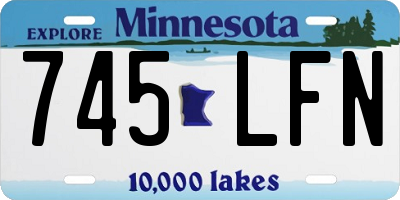 MN license plate 745LFN