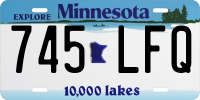 MN license plate 745LFQ