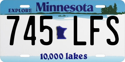 MN license plate 745LFS