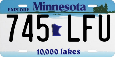 MN license plate 745LFU