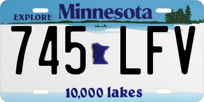 MN license plate 745LFV