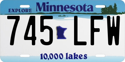 MN license plate 745LFW