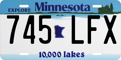 MN license plate 745LFX