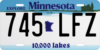MN license plate 745LFZ