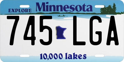 MN license plate 745LGA