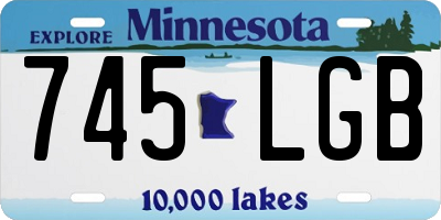 MN license plate 745LGB