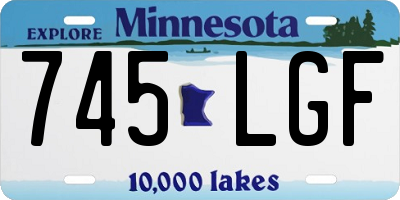 MN license plate 745LGF