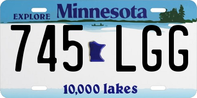 MN license plate 745LGG
