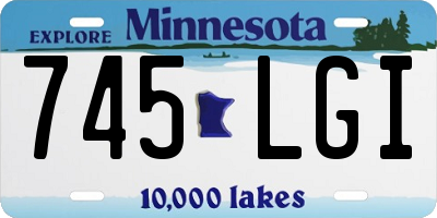 MN license plate 745LGI