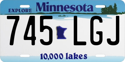 MN license plate 745LGJ