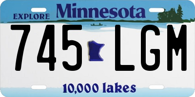 MN license plate 745LGM