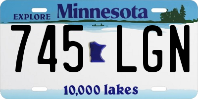 MN license plate 745LGN