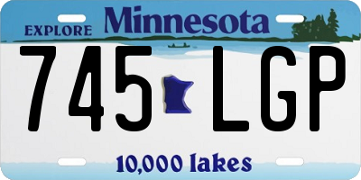 MN license plate 745LGP