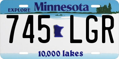 MN license plate 745LGR