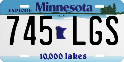 MN license plate 745LGS