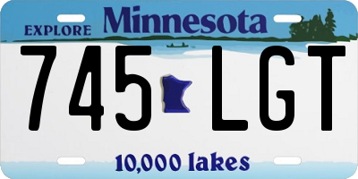 MN license plate 745LGT