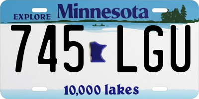 MN license plate 745LGU