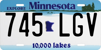 MN license plate 745LGV